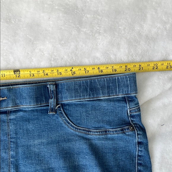 Wonderly Pull-On High Rise Skinny Crop Women's Blue Denim Jeans - 20W - Picture 6 of 11